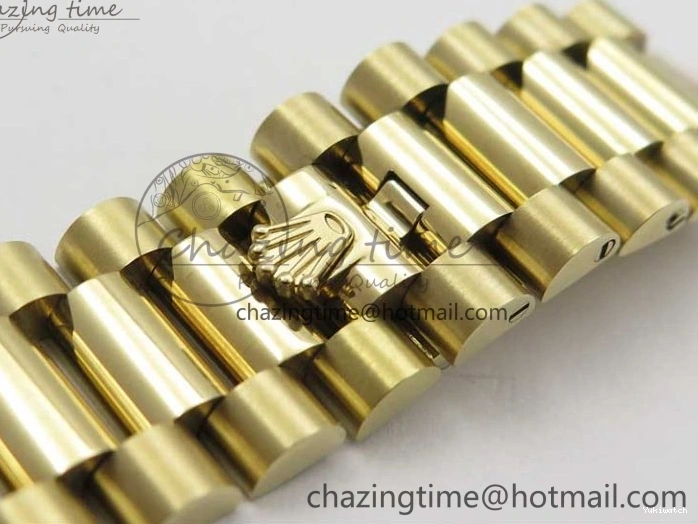 Black 40mm YG 228239 904 Version YG Bracelet Dial Markers BP A2836 Stick New Day-Date Dial on President 0420